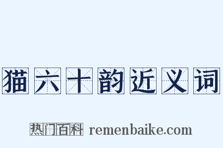 猫六十韵近义词是什么意思的图片